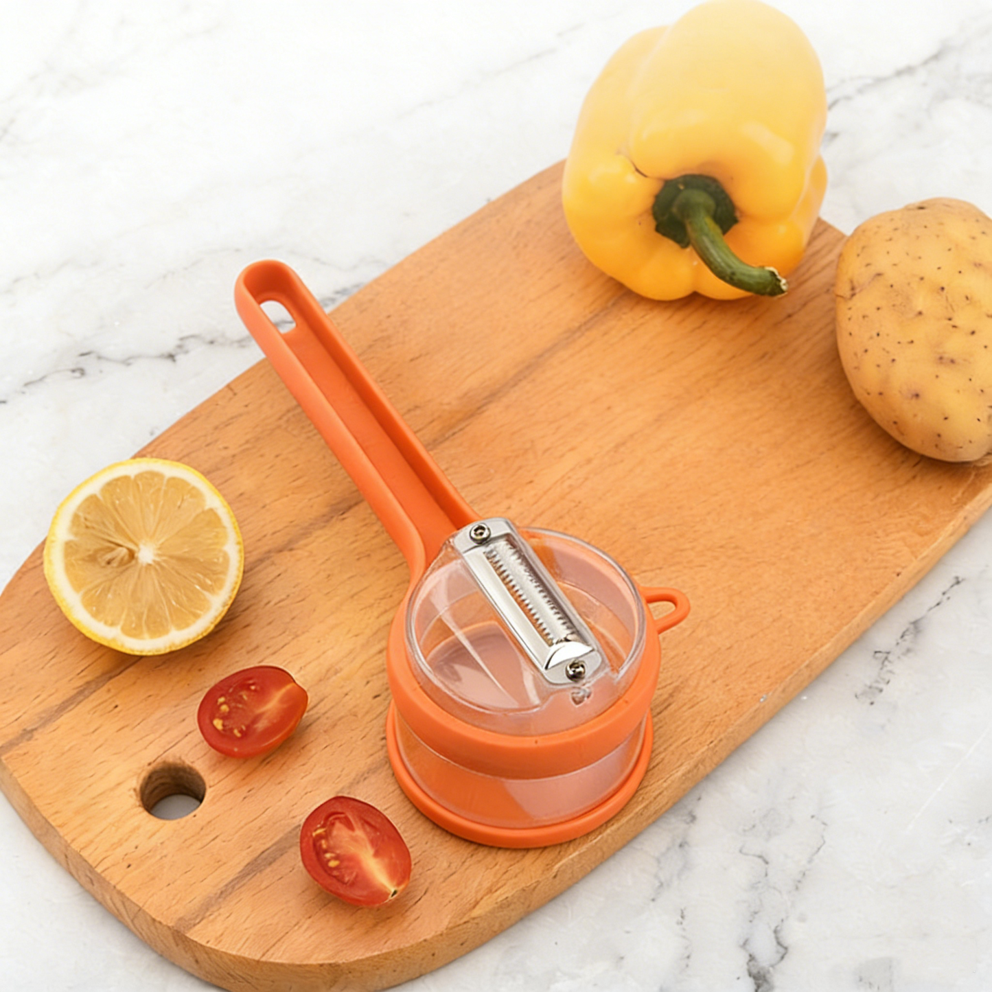 Retractable Splash-Proof Peeler — No More Messy Kitchen Counters 🥔✨