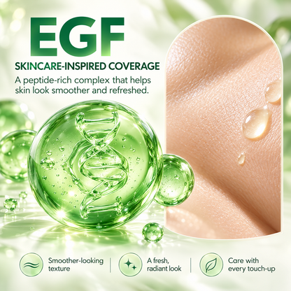 Toning Ampoule Cushion - 2-in-1 Korean Skincare & Makeup with EGF, Niacinamide & Hyaluron - 10 Shades