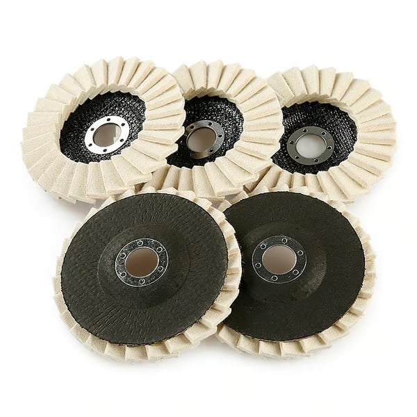 5Inch Wool Polishing Wheels Set for Angle Grinders
