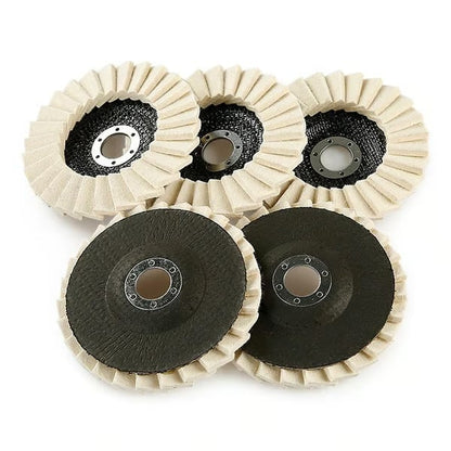 5Inch Wool Polishing Wheels Set for Angle Grinders