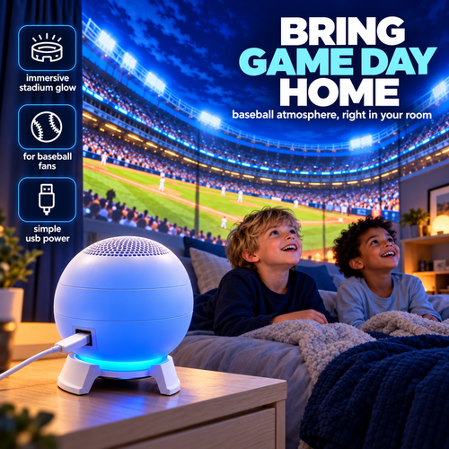 ⚾🏆 Baseball Stadium 5D Projection Light – Transform Any Room Into Game Day