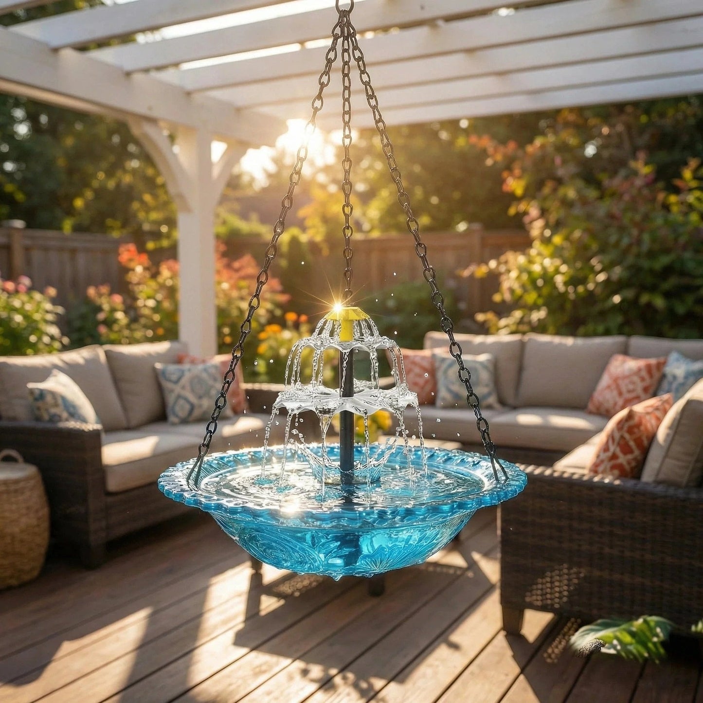 Solar Cascade Hanging Bird Bath Fountain🎁Buy 2 Free Shipping