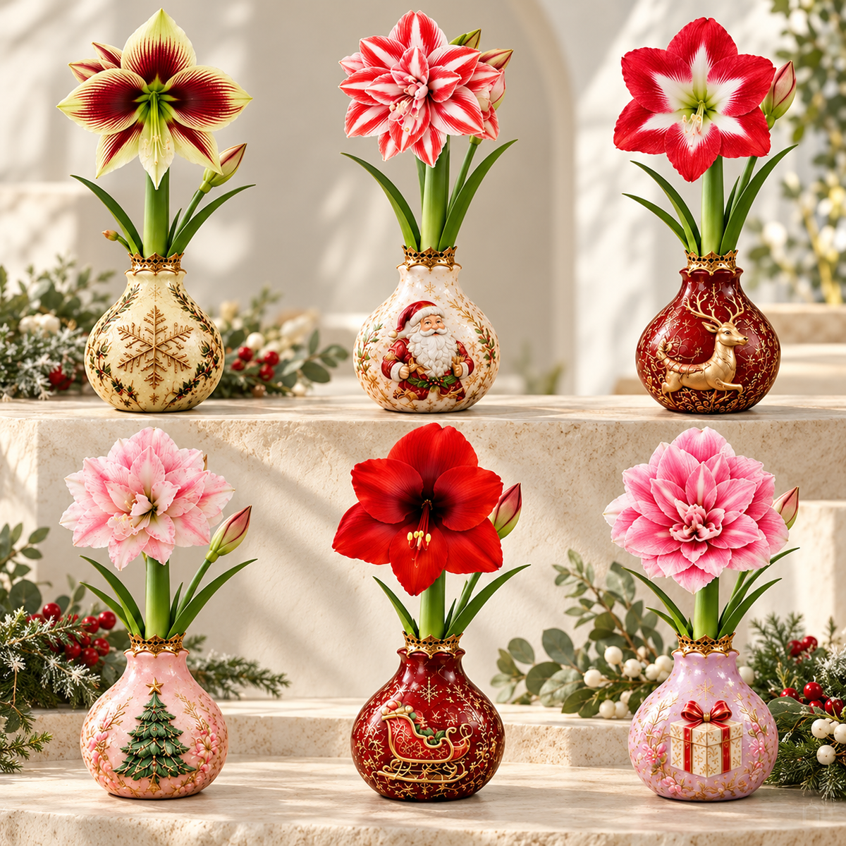 🔥 No Soil! No Water! Just Blooms! 🎄🌺 Watch These Holiday Waxed Amaryllis Bulbs Come to Life!