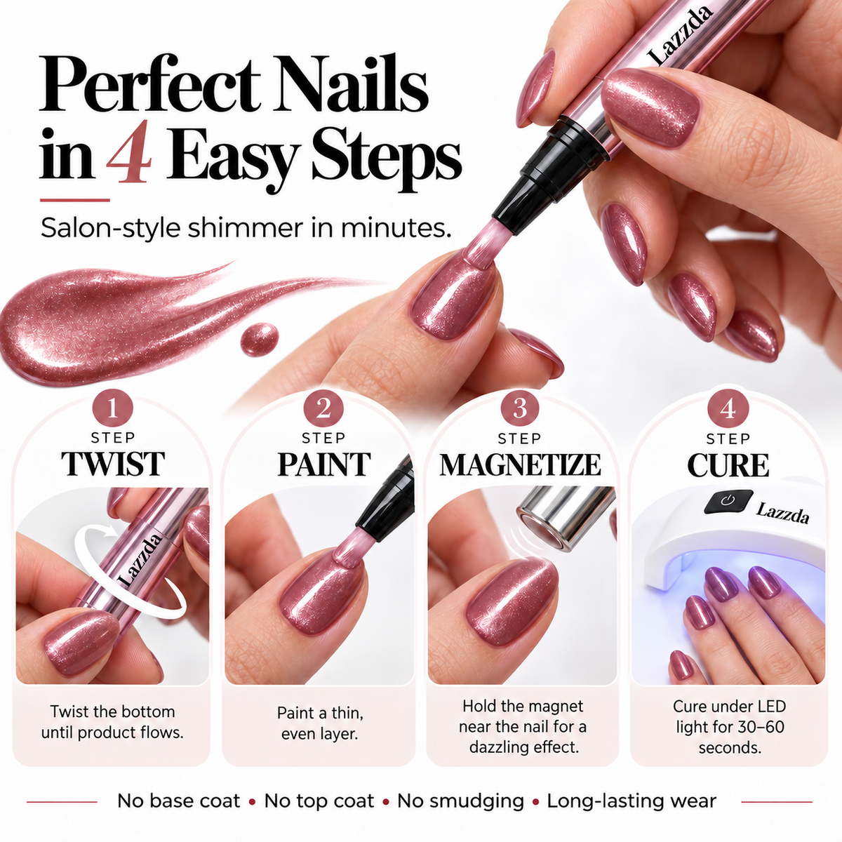 Salon Cat-Eye Nails in One Pen