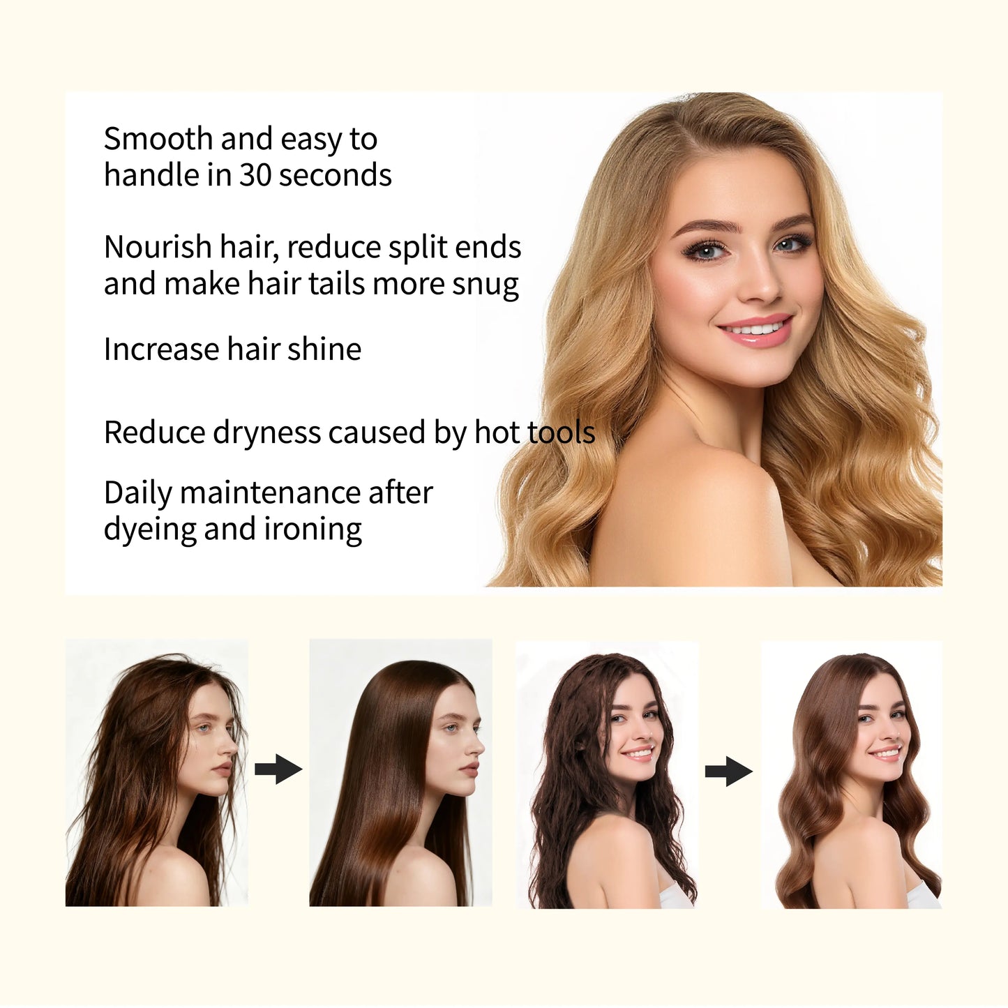 🔥2026 HOT SALE🔥Intense Repair Hair Oil- Dry Hair Rescue & Frizz Control