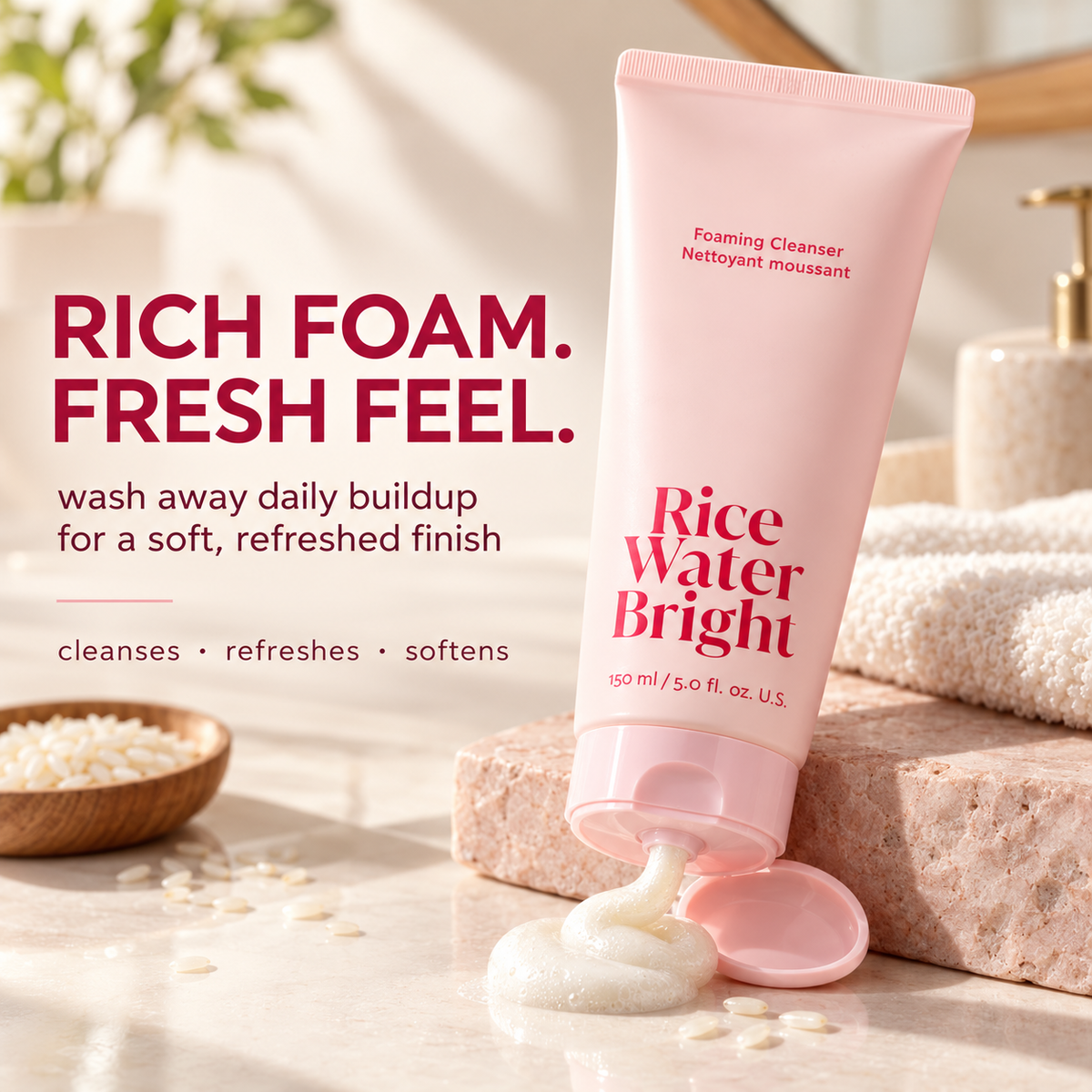 Rice Water Bright Foaming Cleanser