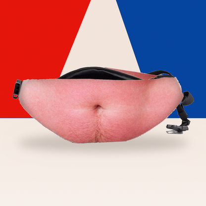 Ultra-Realistic Beer Belly Fanny Pack – Funny Dad Bod Waist Bag