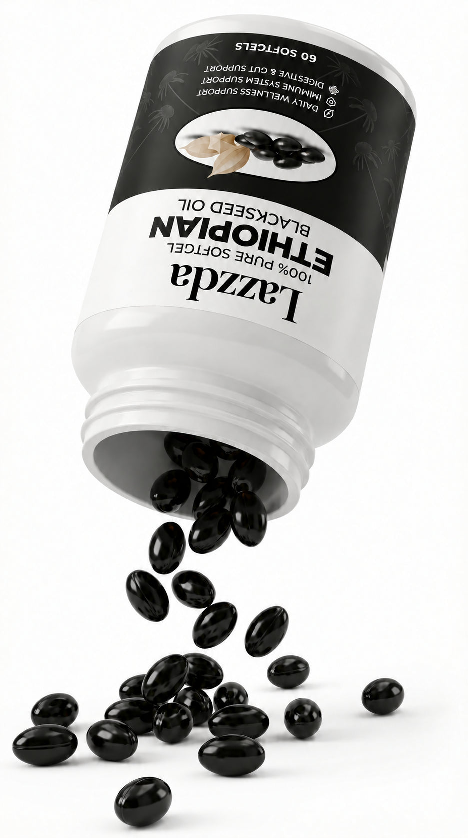 Lazzad Ethiopian Black Seed Oil softgels