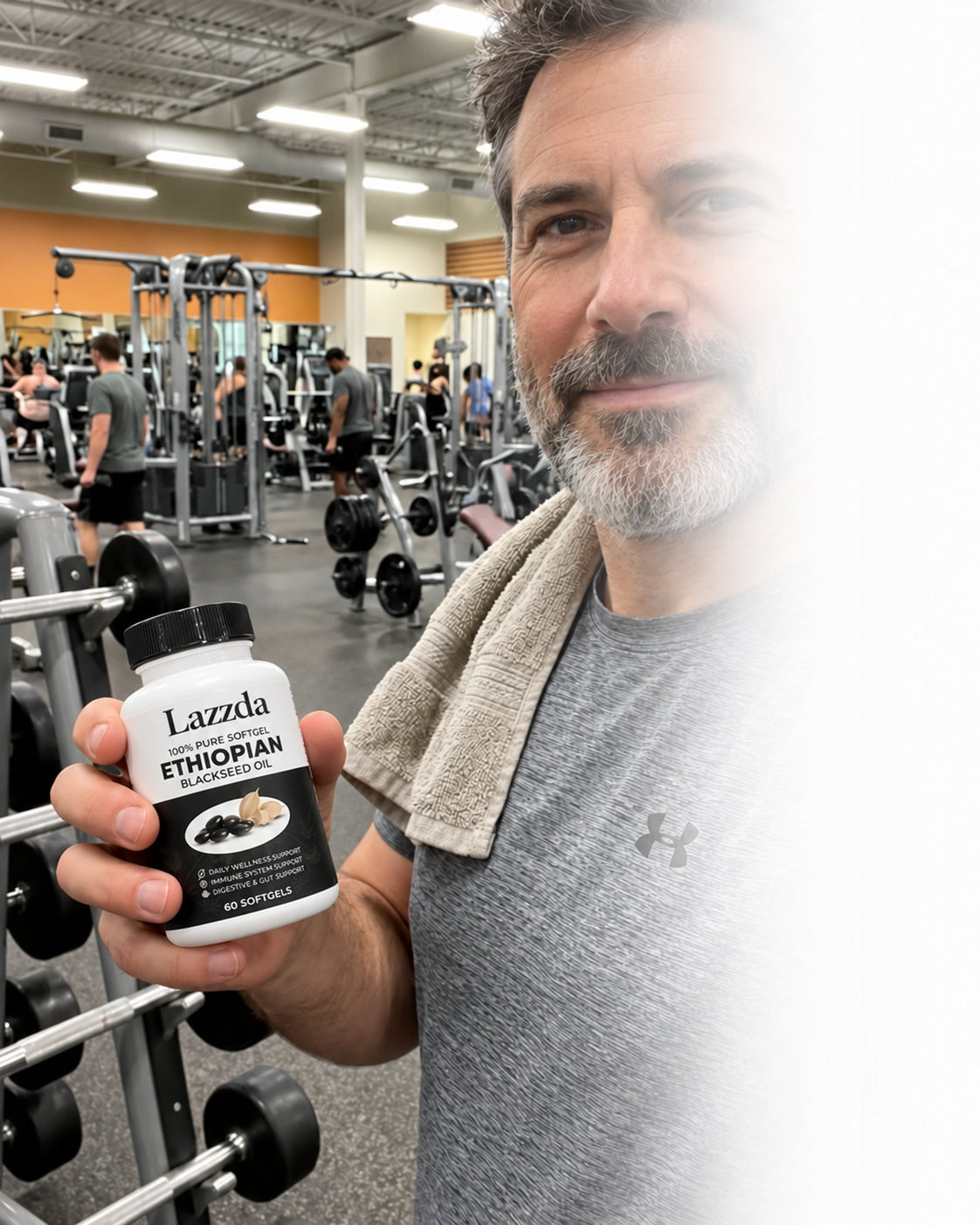 Illustrative lifestyle photo with Lazzad black seed oil