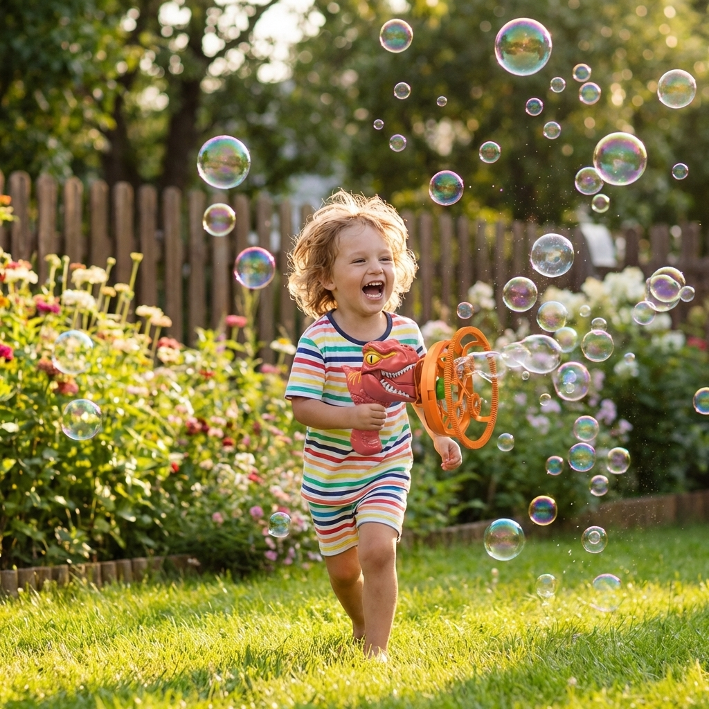 Dinosaur Electric Bubble Blower Toy