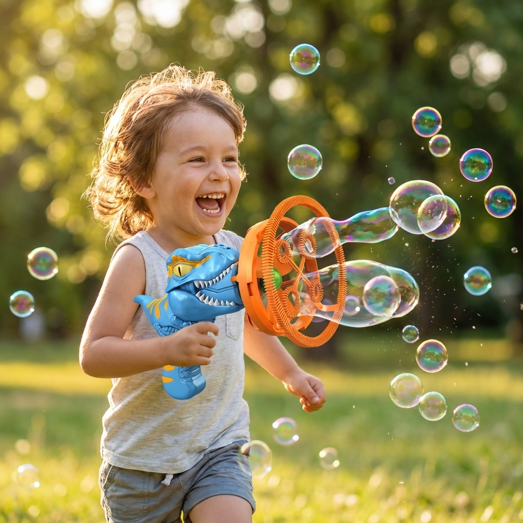 Dinosaur Electric Bubble Blower Toy