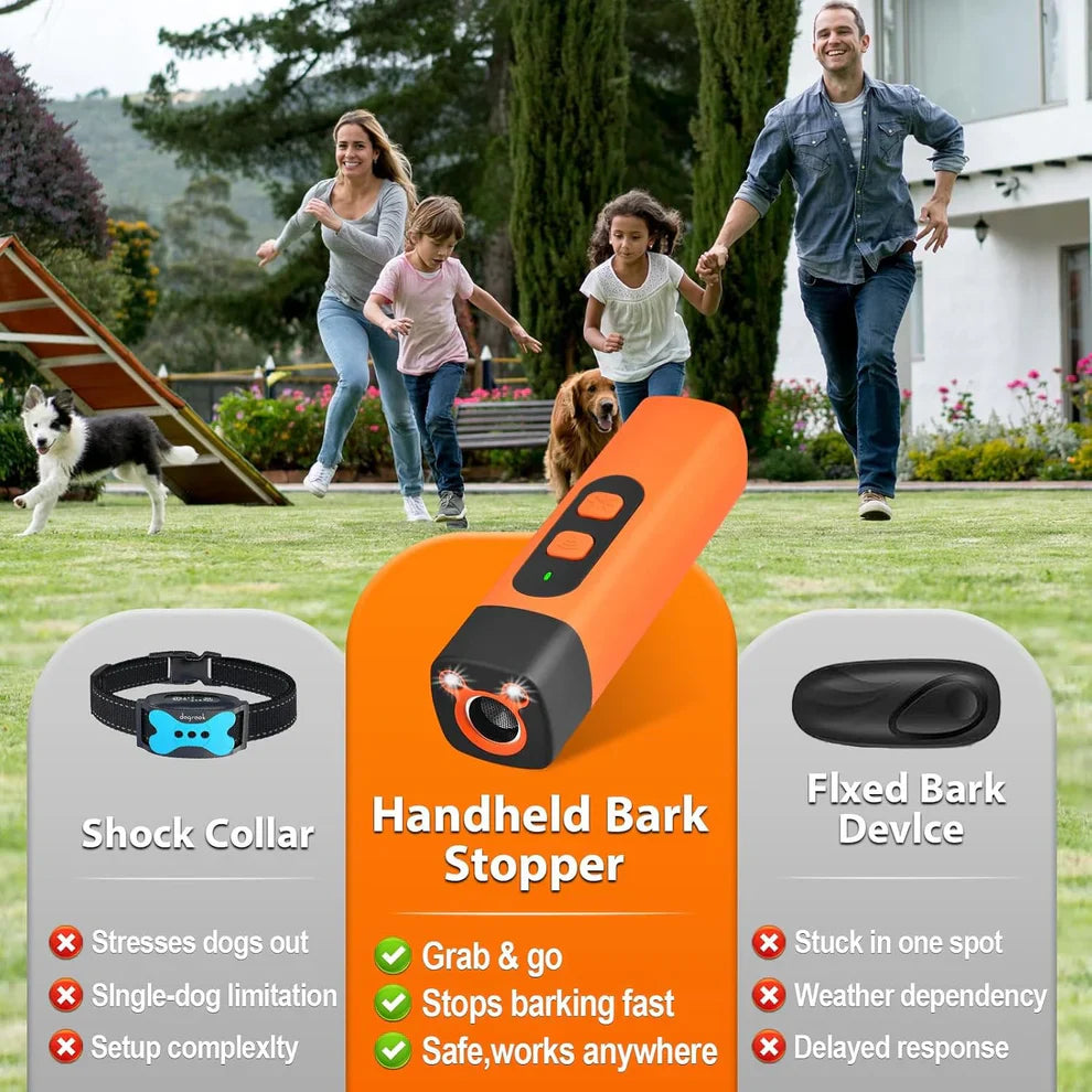 🐶3-in-1 Ultrasonic Dog Repeller & Anti-Barking Trainer🔊✨