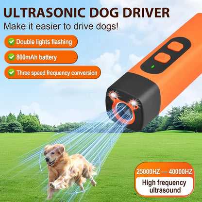 🐶3-in-1 Ultrasonic Dog Repeller & Anti-Barking Trainer🔊✨
