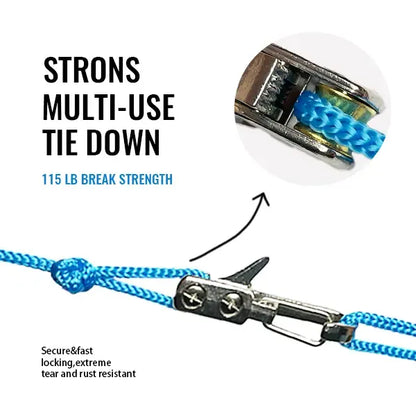 Retractable Adjustable Rope Buckle System Heavy Duty Cord