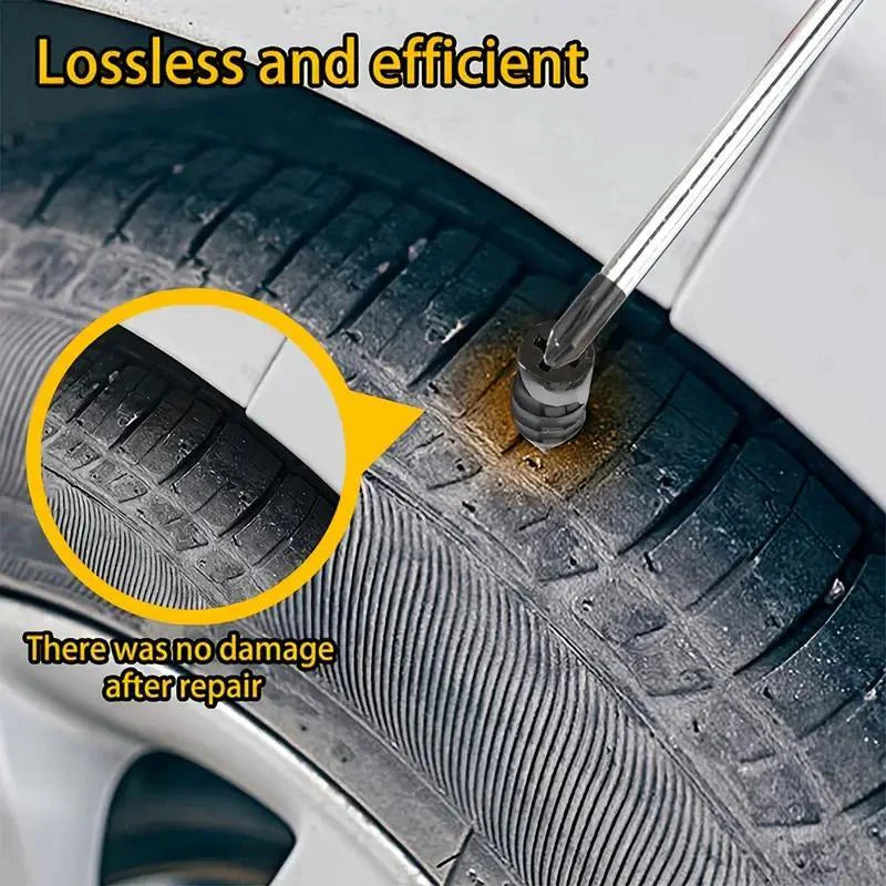 One-second tire repair🚗Vacuum Tire Mending Nail