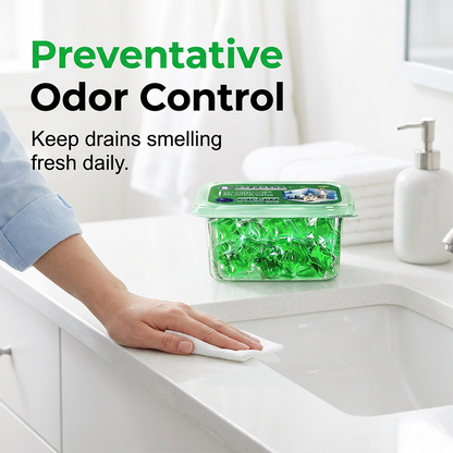 🏠💧Drain Deodorizer Pods – Say goodbye to embarrassing odours. 🚰✅