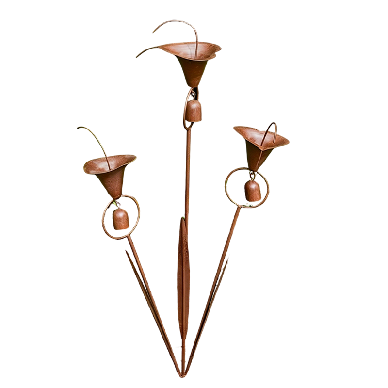 Calla Lily Garden Stake with Bell Chimes🌷🐦