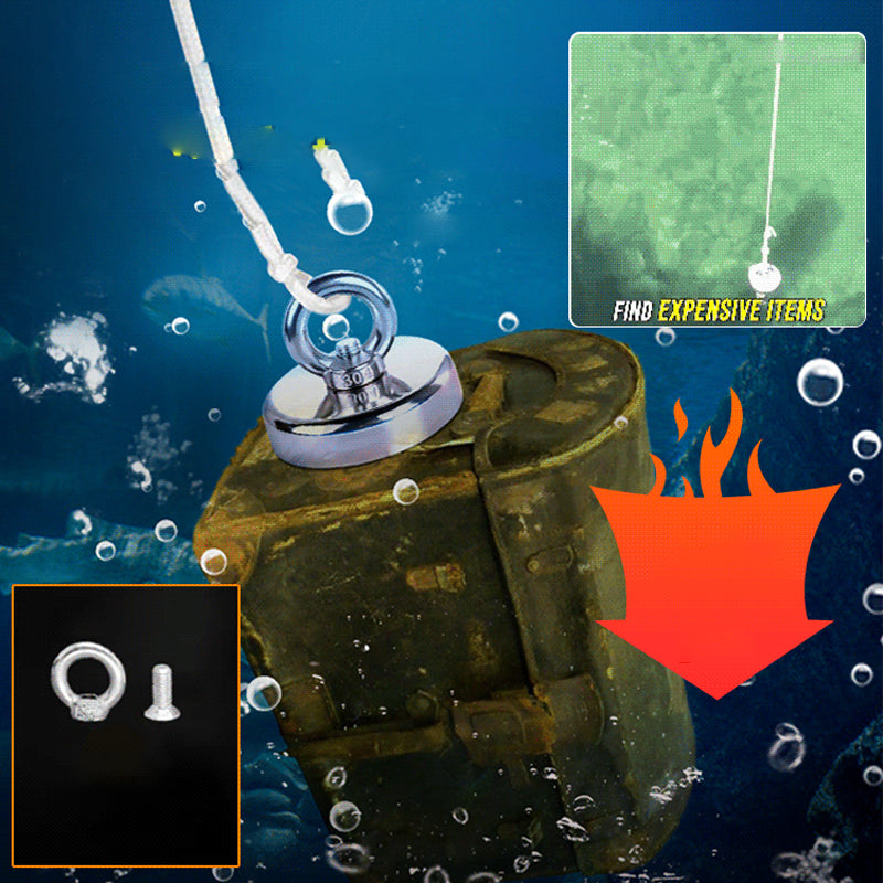 ⚓ Deep-water Magnetic Salvage Magnet Set – Strong pull, rust-resistant & durable – Perfect for underwater treasure hunting & recovery 💰