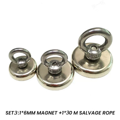 ⚓ Deep-water Magnetic Salvage Magnet Set – Strong pull, rust-resistant & durable – Perfect for underwater treasure hunting & recovery 💰