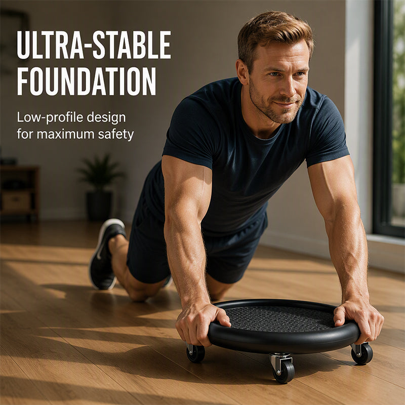 Abdominal Roller Wheel Disc with Knee Mat – Stable 💪