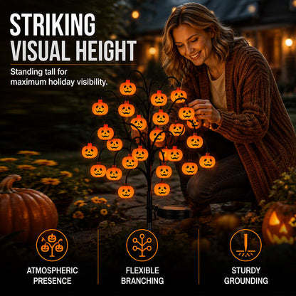 👻Waterproof Halloween Pumpkin Solar Branch Lights