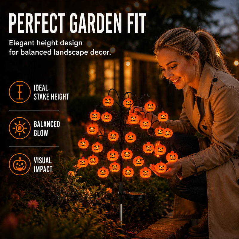 👻Waterproof Halloween Pumpkin Solar Branch Lights