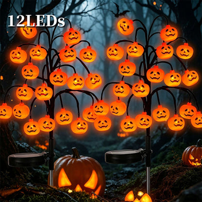 👻Waterproof Halloween Pumpkin Solar Branch Lights