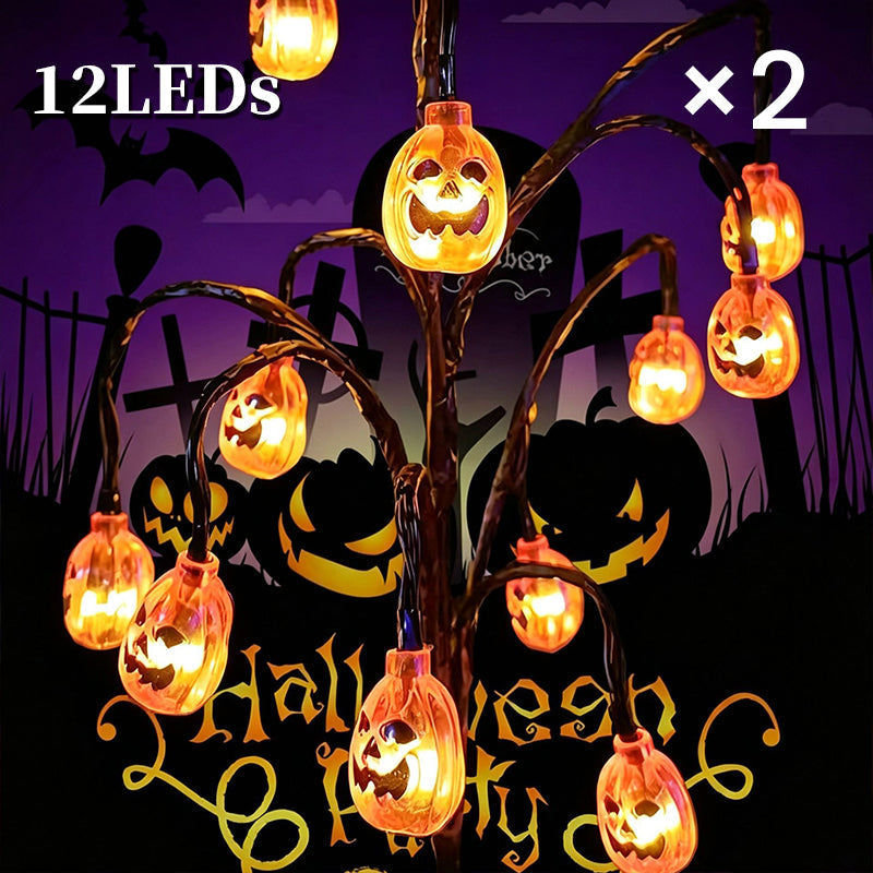 👻Waterproof Halloween Pumpkin Solar Branch Lights