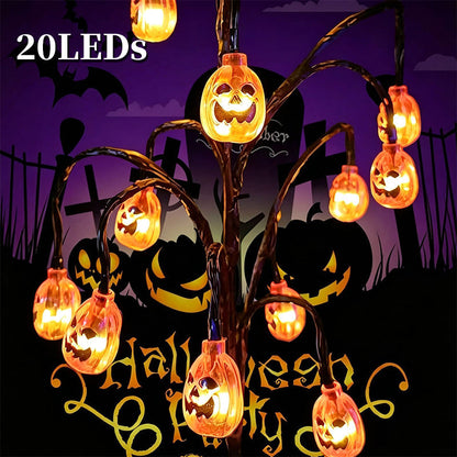 👻Waterproof Halloween Pumpkin Solar Branch Lights