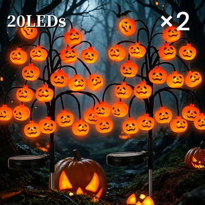 👻Waterproof Halloween Pumpkin Solar Branch Lights