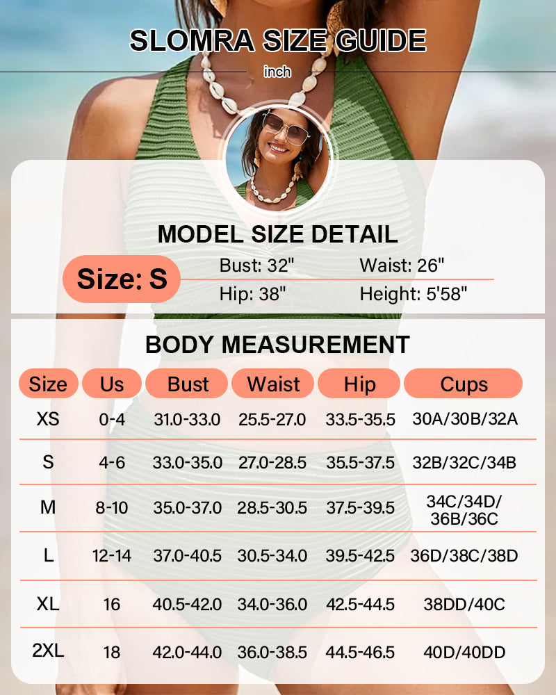 Textured Twist Front High-Waisted Bikini Set